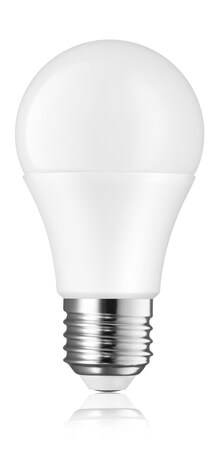 lightbulb on white background